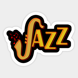 Sax Jazz Sticker